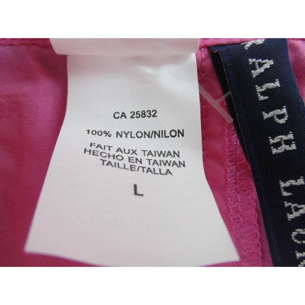 NWT Ralph Lauren Shorts Mens Large‎ Pink Black Swim Trunks Board Nylon New Beach